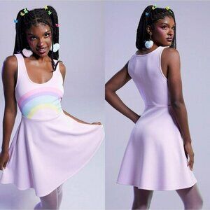 HOT TOPIC Sweet Society Pastel Rainbow Tank Dress